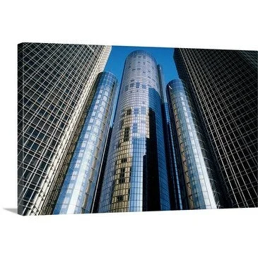 Greg Johnston Premium Thick-Wrap Canvas entitled GM Building, Detroit, Michigan, USA