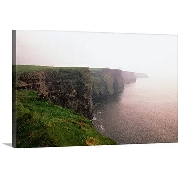 Holger Leue Premium Thick-Wrap Canvas entitled Cliffs of Moher, Ireland, Europe