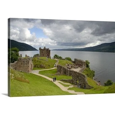 Izzet Keribar Premium Thick-Wrap Canvas entitled Castle Ruins, Loch Ness, Highland, Scotland, UK