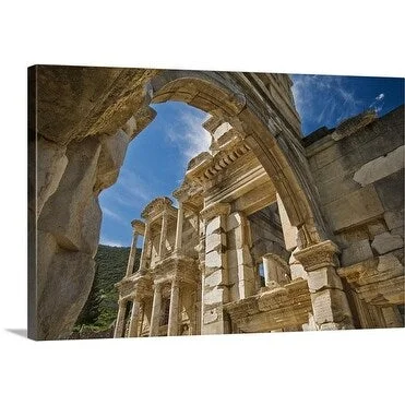 Izzet Keribar Premium Thick-Wrap Canvas entitled Celsus Library, Izmir, Ephesus, Turkey