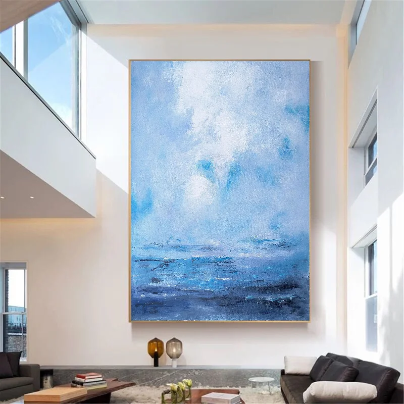 Large Ocean Painting Blue Sky Painting Office Art Ap116