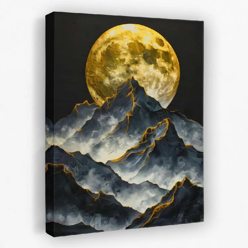 Moonlit Mountain Range