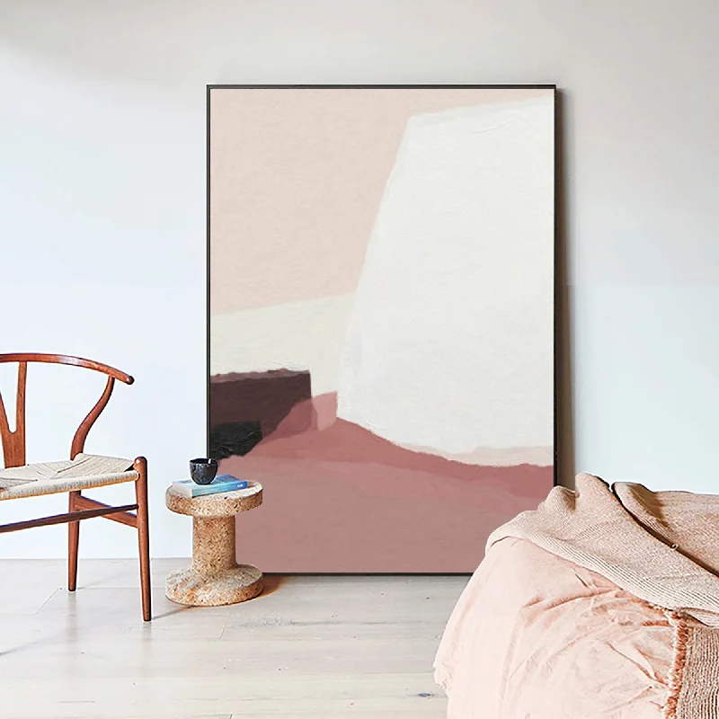 Original Minimalist Painting Blush Pink Wall Art Ap107