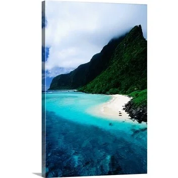 Peter Hendrie Premium Thick-Wrap Canvas entitled Tropical Island, Olosega Island, American Samoa, Pacific