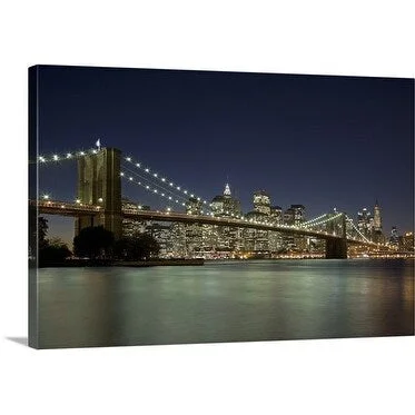 Premium Thick-Wrap Canvas entitled Brooklyn Bridge, New York City, NY