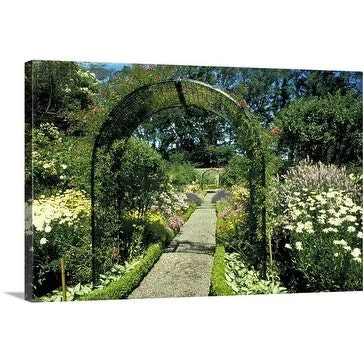 Premium Thick-Wrap Canvas entitled Castle garden, Kellie castle, Fife, Scotland.