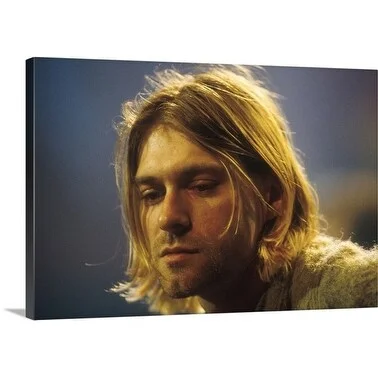 Premium Thick-Wrap Canvas entitled Kurt Cobain of Nirvana