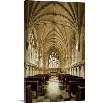 Premium Thick-Wrap Canvas entitled Lady Chapel located at east end of St Albans Cathedral