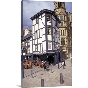 Premium Thick-Wrap Canvas entitled Sinclairs Oyster Bar, Greater Manchester, England.