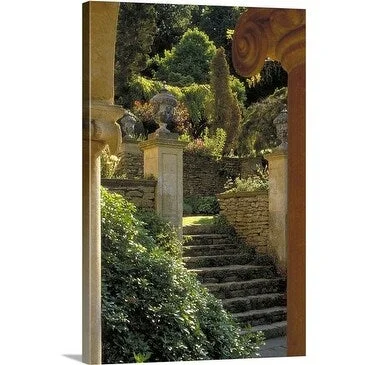 Premium Thick-Wrap Canvas entitled The Peto garden, Ilford manor, Wiltshire, England.