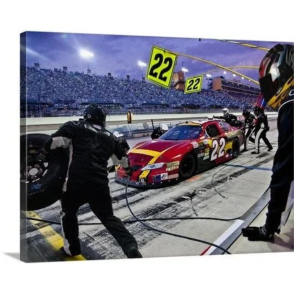 Premium Thick-Wrap Canvas entitled The Pit at the Racetrack