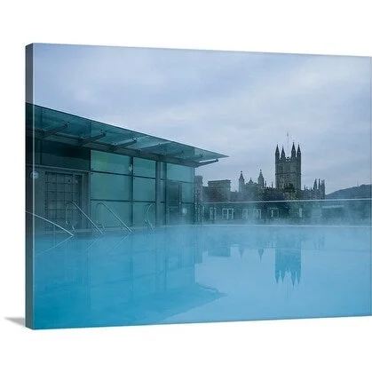 Premium Thick-Wrap Canvas entitled Thermae Bath Spa is Britain's original and only thermal bath spa set in the city of