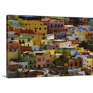 Premium Thick-Wrap Canvas entitled Village Houses, Zacatecas, Mexico