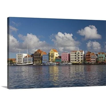 Richard Cummins Premium Thick-Wrap Canvas entitled Lake, Leeward Dutch Antilles, Willemstad, Curacao, Netherlands