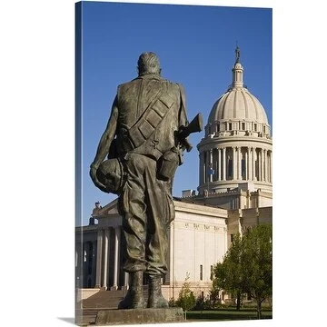 Richard Cummins Premium Thick-Wrap Canvas entitled War Memorial, Oklahoma, Oklahoma City, USA